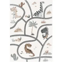 Pergamon Kinder Teppich Maui Kids Dino Straßenteppich Beige 120x170cm