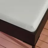 Kayori Spannbettlaken Perkal 160 x 210 cm silber