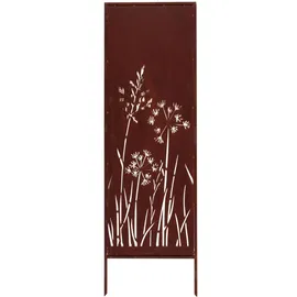 kpga kapaga home & garden Sichtschutz Metall 160 x 50 cm Edelrost