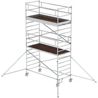 Günzburger MUNK Rollgerüst 1,35 x 3,0 m mit Ausleger und Doppel-Plattform, Plattformhöhe 4,35 m