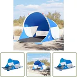 The Living Store - Strandzelt Azurblau Pop-Up Wasserdicht - Strandzelt - Sonnenschutz - Pop-Up Zelt - Polyester Zelt - Wassersdichtes Zelt