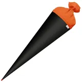 ROTH Bastelschultüte 70cm rund - Schultüte mit Stabiler Rot(h)-Spitze Filz-Verschluss