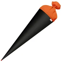 ROTH Bastelschultüte 70cm rund - Schultüte mit Stabiler Rot(h)-Spitze mit Filz-Verschluss