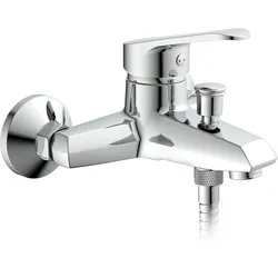 Schütte Badewannenarmatur TESSA, Mischbatterie Badewanne, Wasserhahn Bad, Wannenarmatur in Chrom