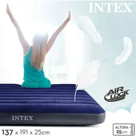 Intex DuraBeam Classic Downy Double Mattress Blau
