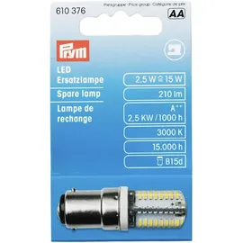 Prym LED Ersatzlampe für Nähmaschine Bajonett Metall / Transparent, 51 x 15 mm