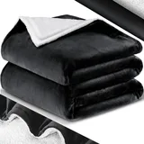 Kesser KESSER® Kuscheldecke Flauschige Sherpa Extra Weich & Warm Wohndecke Flanell Fleecedecke, Falten beständig/Anti-verfärben als Couchdecke Sofadecke oder Bettüberwurf