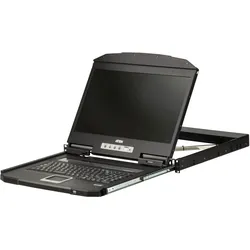 ATEN CL3100NX SL Kurze Tiefe Single Rail 18,5"-LCD Konsole (USB, VGA), SL-Layout