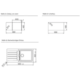 Schock Signus D-100L FB Stone Flächenbündig