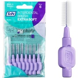 TePe Interdentalbürsten Extra Soft Lila (ISO Größe 6: 1,1 mm) / Für eine besonders sanfte & effiziente Reinigung der Zahnzwischenräume / 1 x 8 Interdentalbürsten