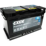 Exide EA900 Premium Carbon Boost 12V 90Ah 720A Autobatterie