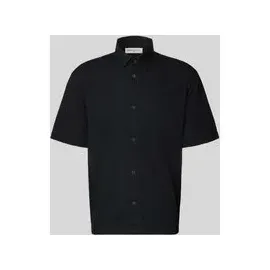 Tom Tailor Kurzarmhemd Schwarz S