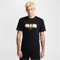 Nike Herren Shirt Air Graphic TEE, black/metallic gold M