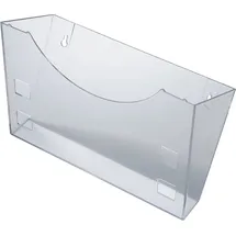 Helit Prospekthalter H6103002 DIN A4/A5/A6 1Fach PS glasklar