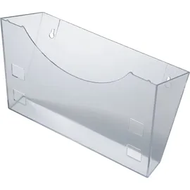 Helit Prospekthalter H6103002 DIN A4/A5/A6 1Fach PS glasklar