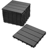 SAM Outillage Terrassenfliesen WPC Anthrazit 100 x 100 cm 11 St.