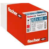 Fischer PowerFast II 566379 Sechskant-Holzschraube 10mm 140mm Innenvielzahn Stahl galvanisch verzink