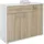 CARO-Möbel Sideboard 88 x 70 x 30 cm Braun / Weiß