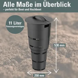 Prosperplast Untererdischer Mini-komposter Schnellkomposter aus Kunststoff, 11L