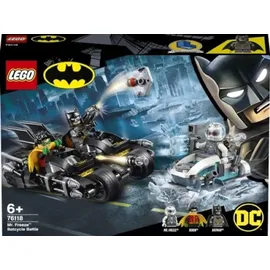 LEGO DC Comics Super Heroes Batcycle-Duell mit Mr. Freeze 76118