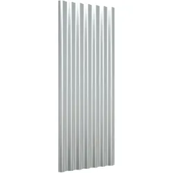 vidaXL Dachpaneele 12 Stk. Pulverbeschichteter Stahl Silbern 100x36 cm