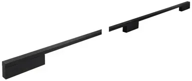 MB-Griff, Ida,B10x2 x 368/416mm,H29mm, schwarz, gebürstet