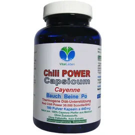 Vitalleben Red Chili Fat-BURNER CAPSAICIN Kapseln 180 St.