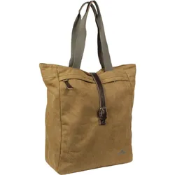 Greenlands Fahrradtasche Canvas Shopper 20 Liter 42 x 34 x 14 cm Kamelbraun 20 LITER