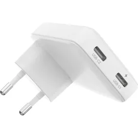 FIXED Ladegerät 45W PD 3.0 2x USB-C, Fixed Slim Gan Charger, Weiß