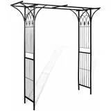vidaXL Gartenbogen 200 x 52 x 204 cm Schwarz