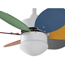 LINDBY Litur 77 cm Deckenventilator Weiß