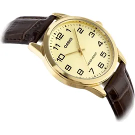 Casio Collection MTP-V001GL-9BUDF Herrenuhr - Gold/Braun