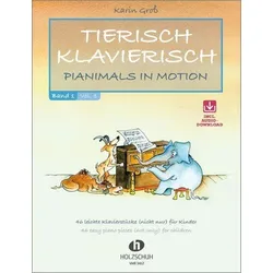 Tierisch Klavierisch, für Klavier, m. Audio-CD. Bd.1, Sachbücher
