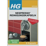 H G-VOGEL HG Nespresso® Reinigungskapseln, für Nespresso ® Maschinen, entfernt effektiv Kaffeeöl und Kaffee-Rückstände und erhält so das volle Kaffeearoma - 6 Stück