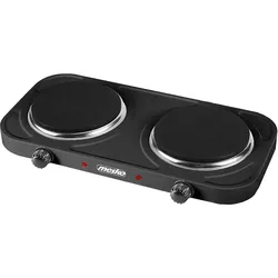 Mesko MS 6509 Doppelkochplatte Schwarz Mini-Kochplatte Tisch-Kochplatte Camping