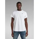 G-Star Lash Ribbed Kurzarm-T-Shirt White S