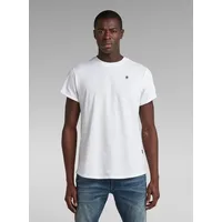 G-Star Lash Ribbed Kurzarm-T-Shirt White S