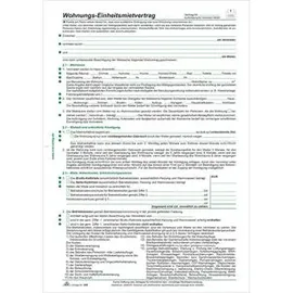 RNK Verlag Vordruck \"Wohnungs-Einheitsmietvertrag\", DIN A4,