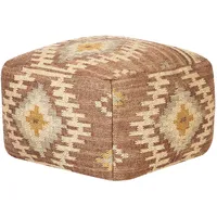 Beliani Pouf BEEL Jute Bunt