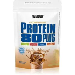 Weider Protein 80 Plus Molkenprotein mit Aminosäuren Geschmack Hazelnut - Nougat 500 g