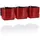 LECHUZA Green Wall Glossy Komplettset 48 x 15 x 14 cm scarlet rot highgloss