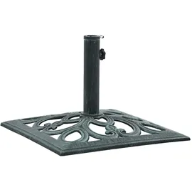 vidaXL Schirmständer Gusseisen 12 kg 49 cm Grün