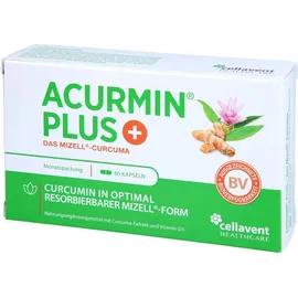Cellavent Healthcare GmbH Acurmin Plus Das Mizell-Curcuma Kapseln 60 St.
