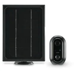 IP-Sicherheitskamera IP65 Außen (Schwarz) 176648 Überwachungskamera mit Solar 