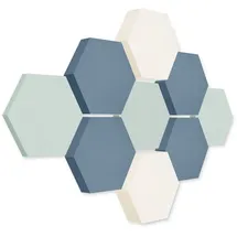 platino24 Akustikpaneel Edition LOFT bunt 9 St. Ø 30 cm