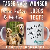 Tasse mit Foto Personalisiert gestalten Tassen bedrucken Becher Personalisieren Fototasse individuell Personalisierbar mit Bild Fotobecher - 330 ml