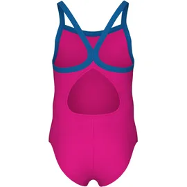 Arena Mädchen Badeanzug LOGO ONE PIECE 003605-680 128 - Freak Rose-Blue - 128