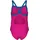 Arena Mädchen Badeanzug LOGO ONE PIECE 003605-680 128 - Freak Rose-Blue - 128