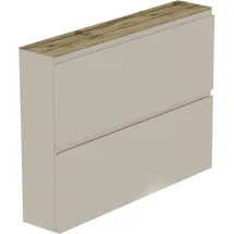 MODERANO Hängeschuhschrank Eiche 110 x 82 x 22 cm khaki matt / khaki