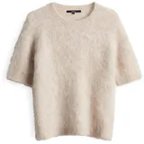 Someday Damen Pullover | TUOMI Regular Kurzarmpullover aus Alpakamix Mellow mélange, 38 - 38